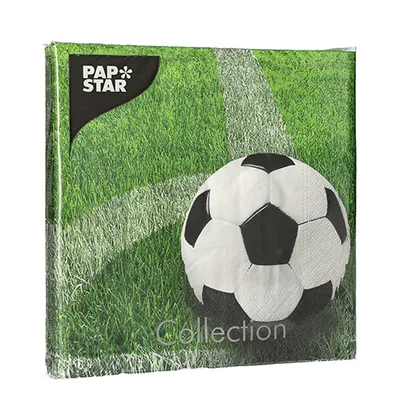 Zdjęcie produktu dla Papstar Football, Czarny, Zielony, Biały, Bibułka, Obraz, 51 g/m², 330 mm, 330 mm