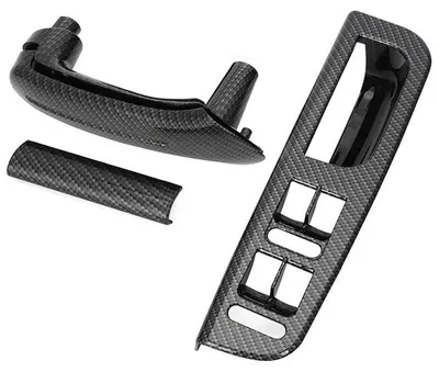 Obrázek produktu pro Vnitřní kryt kliky dveří + kryt pro spolujezdce s karbonovým vzhledem pro VW Golf 4, Bora 4