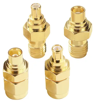 SMA-zu-MCX-Adapterkit, 4 Stück, 50 Ohm, vergoldet