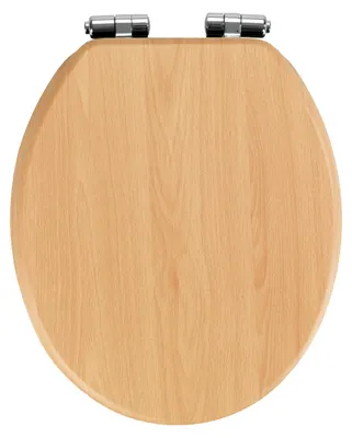 Obrázok produktu pre WENKO WC SEDADLO BEECH NATURE Mechanizmus Soft-close Okuliarový poklop WC MDF dizajn