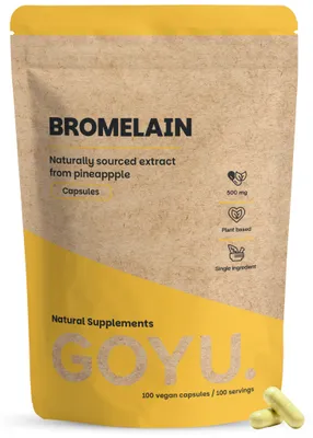 Productafbeelding van Goyu Bromelaïne Capsules – Ananasextract (60 capsules)