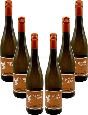 Produktbild von Lorenz & Söhne - 6er Set Chardonnay Trocken - Edition Johanna Lorenz 0,75L (13% Vol) Deutscher Qualitätswein -[Enthält Sulfite]