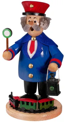 Produktbild von Eisenbahner (24cm) Räuchermann von Drechselwerkstatt Uhlig
