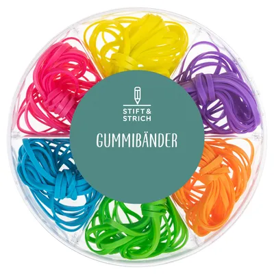 Produktbild von Gummibänder 120 Stück in 6 Farben