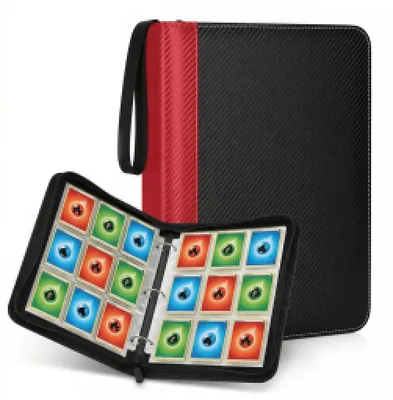 Immagine prodotto di Solidchoice - Portafoglio impermeabile per carte con 900 scomparti - Album da collezione per carte con cerniera