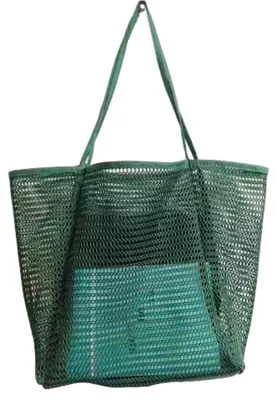 Produktbild von Gro?e Strandtasche aus Netzgewebe fš¹r Damen, Schultertasche, ideal fš¹r Strandurlaub, Reisen und Pool