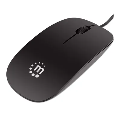 Produktbild von Manhattan Optische Slim Maus schwarz