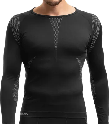 Produktbild von Gomati Herren Thermo Unterhemd Seamless Funktionswäsche schnelltrocknend - Grau S-M