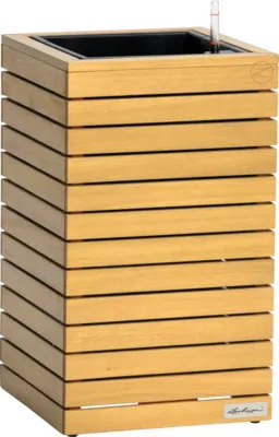 Obrázok produktu pre Samozavlažovací prírodný kvetináč Lechuza PALO Wood 35 vysoký 34,5 x 34,5 x 59 cm