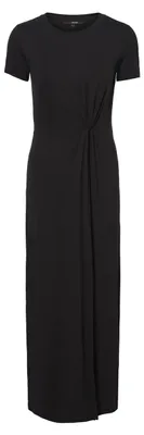 Produktbild von Vero Moda Ava Lulu Ancle Petite Kurzarm Langes Kleid Schwarz M Frau Schwarz M