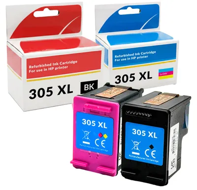 Produktbild von OBV Kompatibles Druckerpatronen Sparset für HP 305XL für DeskJet 2710 2720 4110 4120 Envy 6010 6020 6030 6420e 6430e