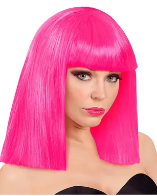 Produktbild von Showgirl Perücke Roxy Pink als Kostümzubehör für Halloween und Fasching