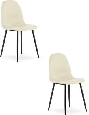 Produktbild von 2Er - Set Stuhl Como Samt Beige