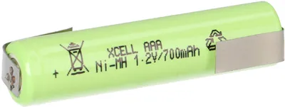 Obrázok produktu pre Dobíjacia batéria XCell Micro AAA 1,2 V / 700 mAh X700AAAI Priemyselná Z pájka