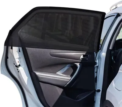 Produktbild von Sonnenschutz Auto 2 Stück, Atmungsaktiv, Bis 105 cm, Blockiert 99% Sonnenlicht, Für SUV und Truck