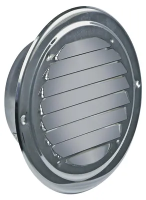Produktbild von easyPART passend für 10028199 EUROPART UNIVERSAL Abluft Gitter Aussengitter Lüftungsgitter Mauer Anschluss 125mm Edelstahl Rund mit Insektenschutz Draht Netz u.a. Trockner