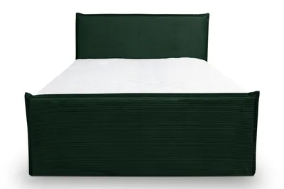 Produktbild von VENASI Boxspringbett 180x200 mit Bettkasten, Vanessa Doppelbett Grün Cordstoff