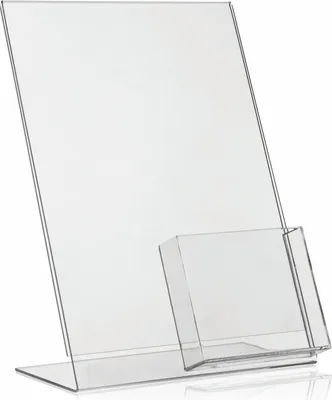 Produktbild von DIN A4 Werbeaufsteller + DIN A6 / DL Fach