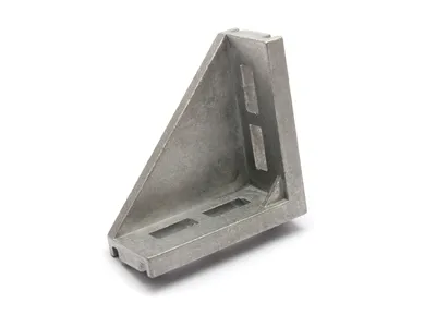 Produktbild von Verbindungswinkel - 2040-6, Aluminium blank, I-Typ Nut 5,  B-Typ Nut 6