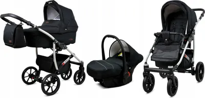 Immagine prodotto di Passeggino BabyLux Qbaro Onyx 3in1
