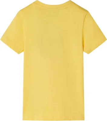 Produktbild von vidaXL Kinder-Kurzarmshirt Helles Ocker 116