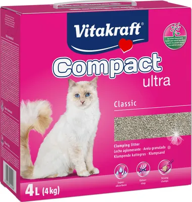 Produktbild von Vitakraft Compact Ultra Classic Katzenstreu klumpend geruchsbindend 4kg
