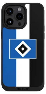 Produktbild von NIVOCASE Handyhülle für Apple iPhone 15 Pro Max  Hülle NIVOpure Case Schwarz HSV Hamburger SV Streifen