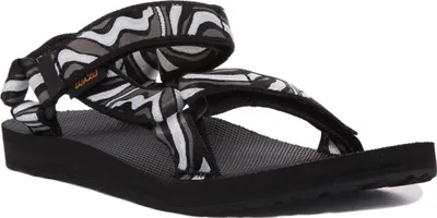 Produktbild von Teva Orig al Universal Tie Dye Frauen Vegan Haken Und Schleife Riemen Sandale Schwarz Weiß – undefined / Schwarz-Weiss
