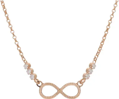 Produktbild von JuwelmaLux Infinity Collier 925/000 Sterling Silber synth Zirkonia JL47-05-0043 45 cm
