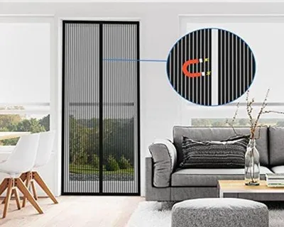 Obrázok produktu pre Ochranná clona na prah – čierna – 160 x 220 cm