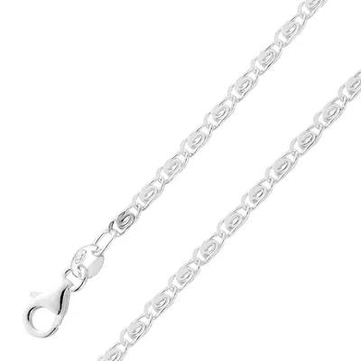 Produktbild von Panzerkette 1,6mm Armband Silber 925 massiv 50