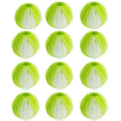 Produktbild von 12pcs Waschzubehör , wiederverwendbare Waschbälle für Waschmaschine und Trockner, entfernt Katzen- und Hundehaare, hergestellt aus hochwertigem Nylon