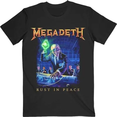 Obrázek produktu pro Megadeth Rust In Peace Track list Black S Tričko