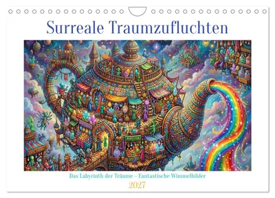 Produktbild von Surreale Traumzufluchten (Wandkalender 2027 DIN A4 quer), CALVENDO Monatskalender