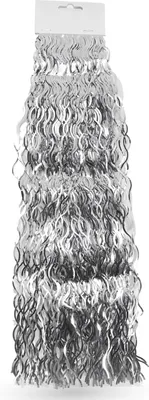 Produktbild von 5x Silber Lametta - Stanniol Metal Technology - täuschend echt - als Deko Dekoration zu Weihnachten