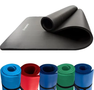Obrázek produktu pro ScSPORTS Fitness a jóga podložka 190x80 cm, 1,5 cm, černá