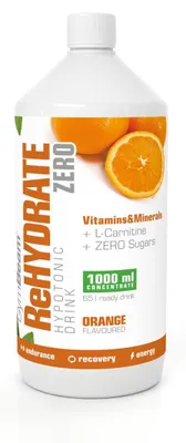 Produktbild von GymBeam - Ionischer Drink ReHydrate ZERO, 1000 ml, rosa Grapefruit