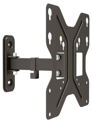 Productafbeelding van Wandbeugel, kantelbaar/zwenkbaar, 400x400 mm, zwart, model WHS150 (artikelnummer 5625450)