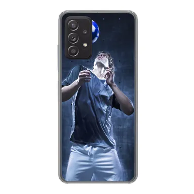 Produktbild von MuchoWow® Handyhülle Schutzhülle Hülle für Samsung galaxy a73 Hochbegabter Fußballer Silikon Softcase Handy Hülle - Handyhülle