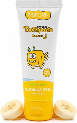 Produktbild von Babyton Natürliche Zahnpasta Tropischer Geschmack, SLS/Fluorid/Parabenfrei 50ml