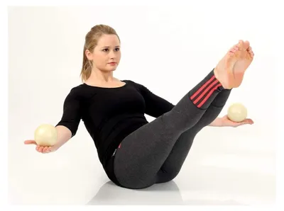 Produktbild von Toning Ball 2er Set Amethyst Pilates Yoga Bewegung Fitness Durchmesser 10 cm, 0,5 kg