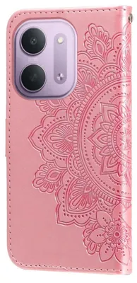Obrázek produktu pro Avizar, ochranné pouzdro pro Redmi 17C 5G s motivem mandaly, peněženkové pouzdro se stojánkem, růžové