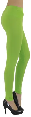 Produktbild von Damen Leggings Leggins lang hoher Bund hellgrün L