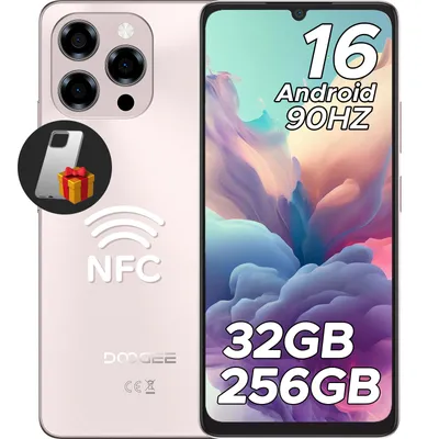 Produktbild von DOOGEE Note58 Pro Smartphone Handy, Android 16, 6,75" 90Hz, 6250mAh Akku, 32GB RAM+256GB ROM, 4G, 16MP, NFC, Fingerabdruck, ohne Vertrag