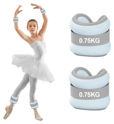 Obrázok produktu pre Záťažové členky a závažia na ruky, sada 2 kusov (0,75 kg), ideálne na posilňovanie a fitness