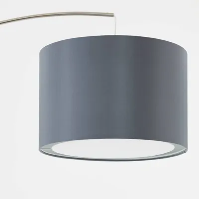 Produktbild von BRILLIANT Bogenstandleuchte Clarie | moderne und bogenförmige Standleuchte | eisen/grau | Fußschalter | 1x E27 max. 60 W