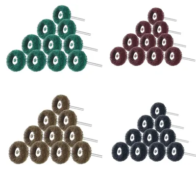 Produktbild von Schleifscheiben-Set, 80 Stück - 2,5 cm - Körnung 80, 150, 240, 300 - Für Rotationswerkzeuge
