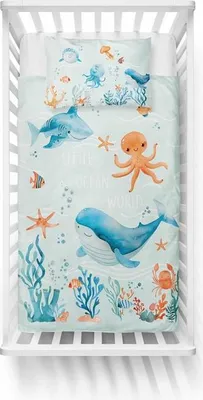 Immagine prodotto di Biancheria da letto, biancheria da letto per bambini, cotone 100x135 5508b Oceano