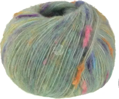 Produktbild von Lana Grossa - Cassata 0011 zartgrün hellorange rosa hellgrau lila