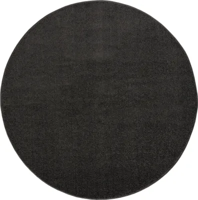 Produktbild von Teppich UNI 9501 DARK GRAY 80x80 rund